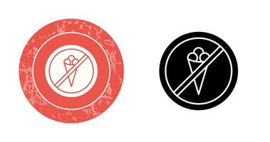 No Icecream Vector Icon