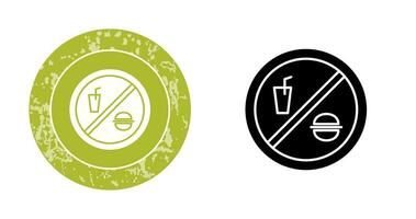 No Food or Drinks Vector Icon