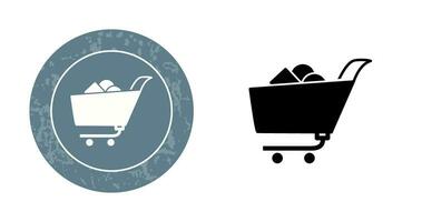 Unique Shopping Cart II Vector Icon