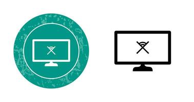 Unique Disconnected Network Vector Icon