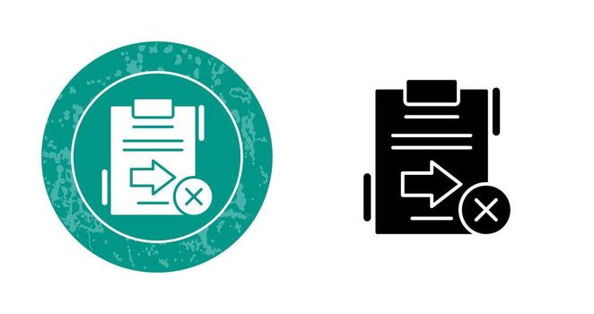 enviar icono de vector fallido