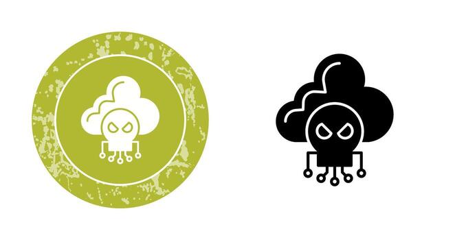 icono de vector de nube