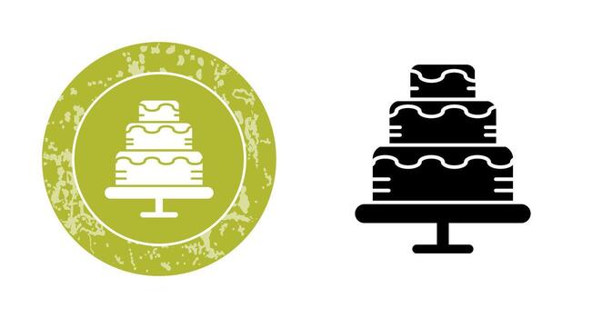 icono de vector de pastel