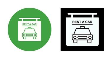 Rent a Car Vector Icon