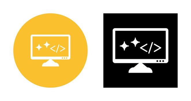 Unique Clean Code Vector Icon