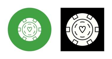 Unique Poker Chips Vector Icon