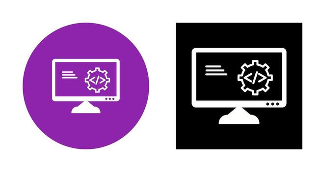 Unique Code Optimization Vector Icon