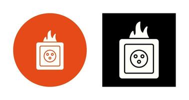 Unique Fire in Socket Vector Icon