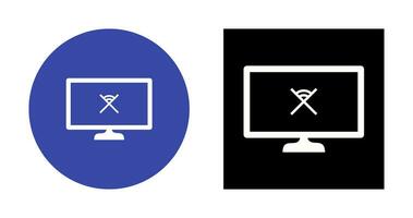 Unique Disconnected Network Vector Icon