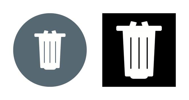 icono de vector de basura