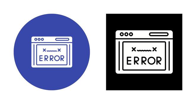 Error Code Vector Icon