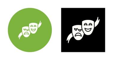 icono de vector de máscaras de teatro