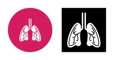 icono de vector de pulmones