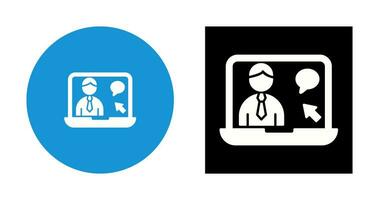 Online Interview Vector Icon
