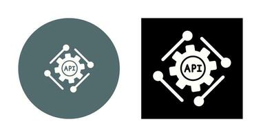 icono de vector de api