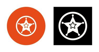 Sheriff badge Vector Icon