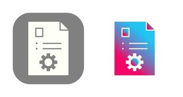 Unique Content Management Vector Icon