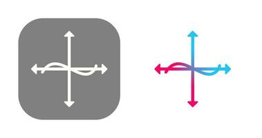 Unique Graph Vector Icon