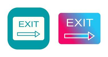 Unique Exit Vector Icon