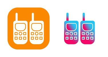 icono de vector de walkie-talkie