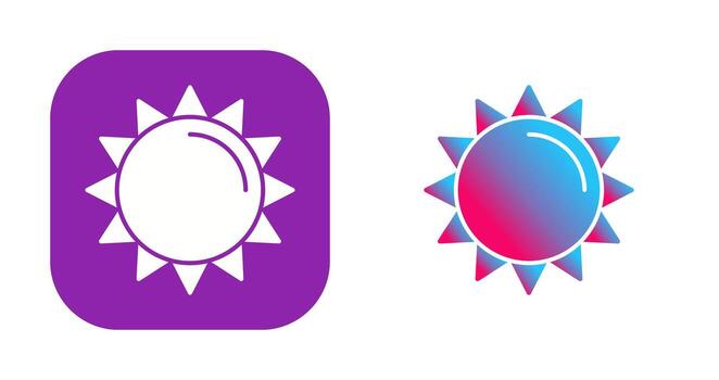 icono de vector de sol