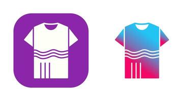 T Shirt with lines Vector Icon