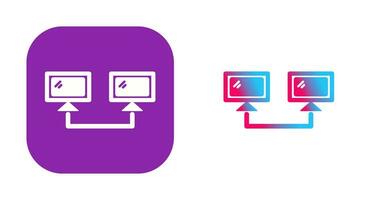 icono de vector de sistemas conectados