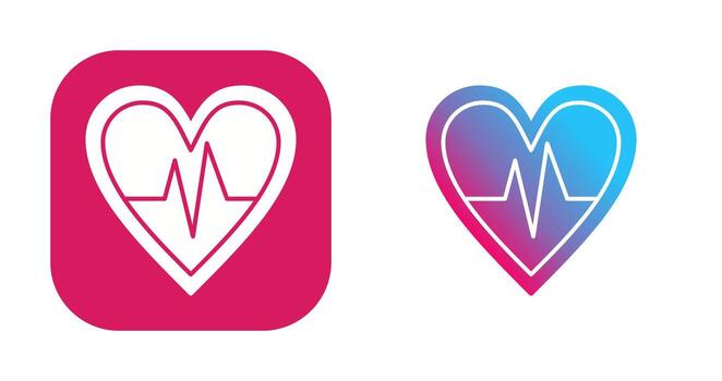 icono de vector de cardiograma