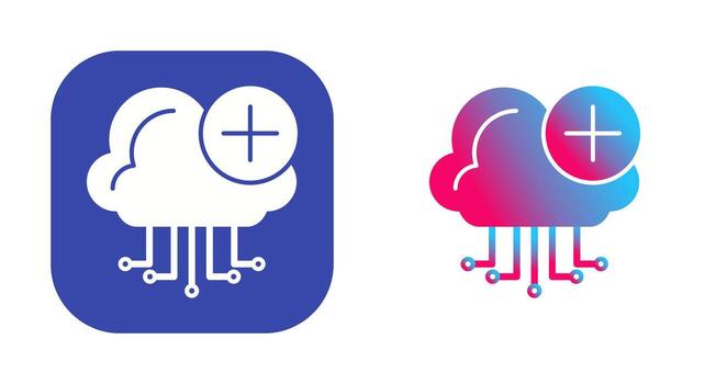 icono de vector de computación en la nube