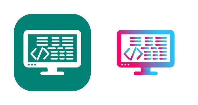 icono de vector de codificación