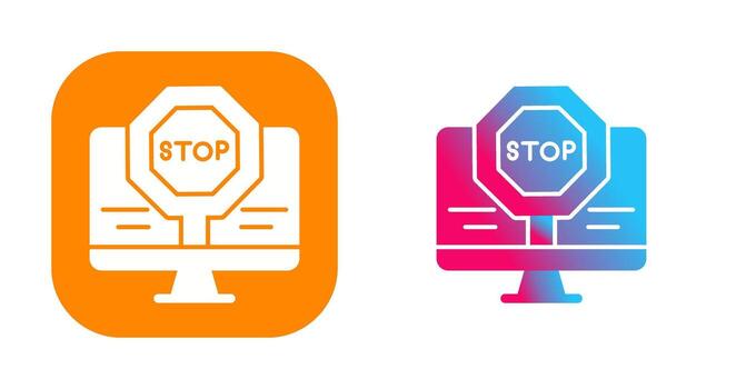 Stop Vector Icon