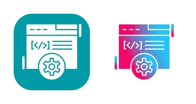 icono de vector de desarrollo web