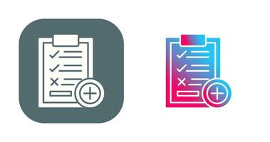 Medical Examination List Vector Icon