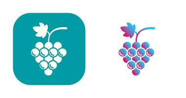 icono de vector de uvas