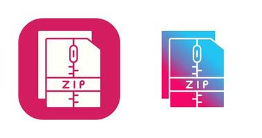 icono de vector de archivo zip