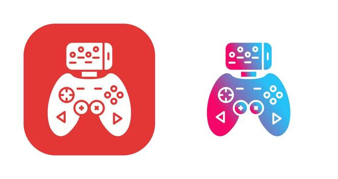 icono de vector de controlador de juego