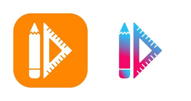 Set Square Vector Icon