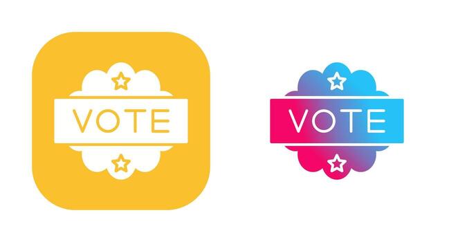 icono de vector de voto