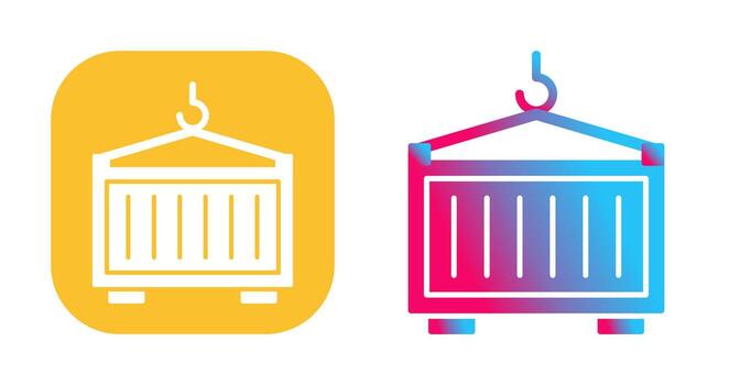 icono de vector de contenedor