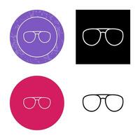 icono de vector de gafas únicas