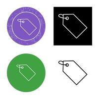 Unique Tag Vector Icon