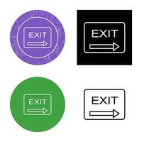 Unique Exit Vector Icon