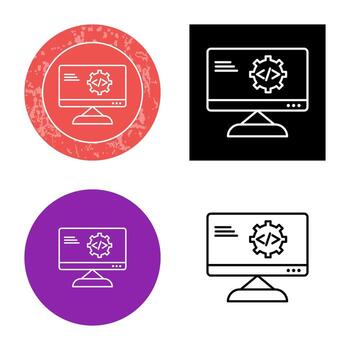 Unique Code Optimization Vector Icon