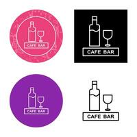 Unique Drinks Cafe Vector Icon