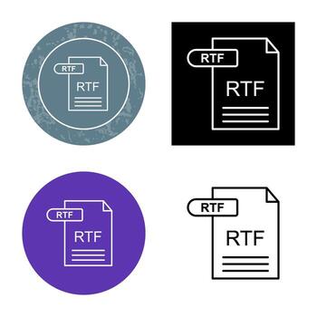 RTF Vector Icon