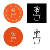 Flower Pot Vector Icon