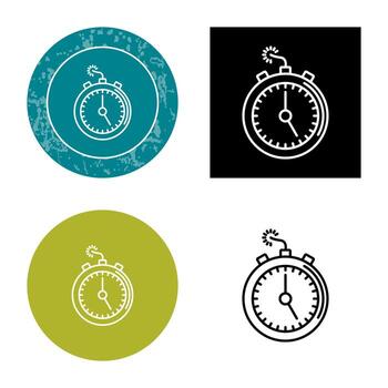 icono de vector de fecha límite