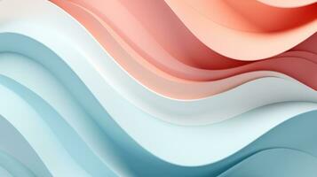 Pastel color papercut design on background, AI Generative photo