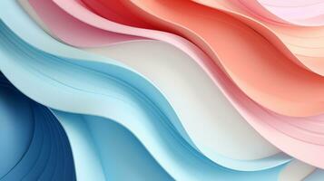 Pastel color papercut design on background, AI Generative photo