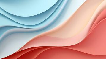 Pastel color papercut design on background, AI Generative photo